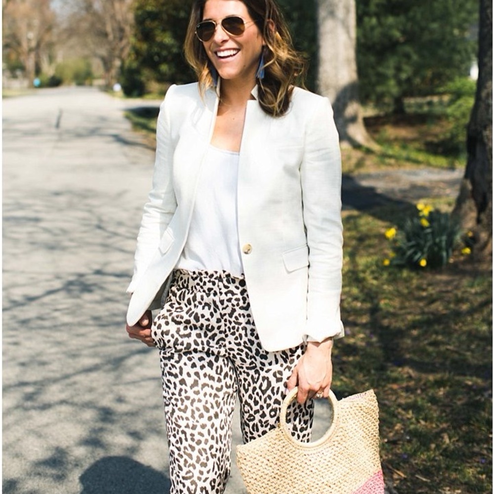 J. Crew Linen Crop Pants